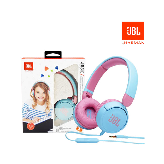 JBL Jr310 Kids Edition 85dB Safe Sound Wired Headphones Blue
