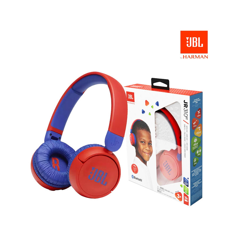 JBL Jr310BT Kids Edition 85dB Safe Sound Wireless Headphones Red