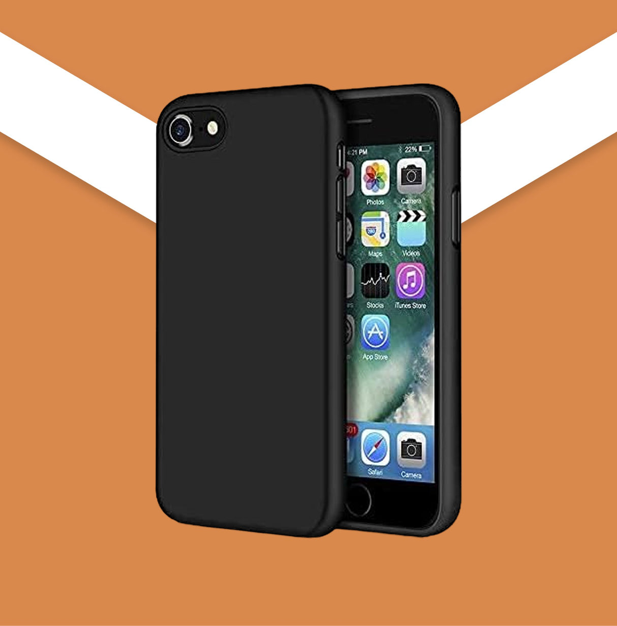 VEN-DENS iPhone 7G/8G black silicon case