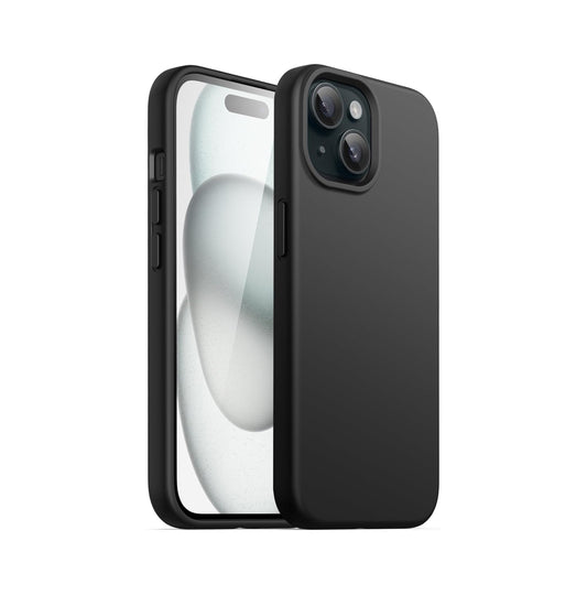 VEN-DENS iPhone 15 black silicon case
