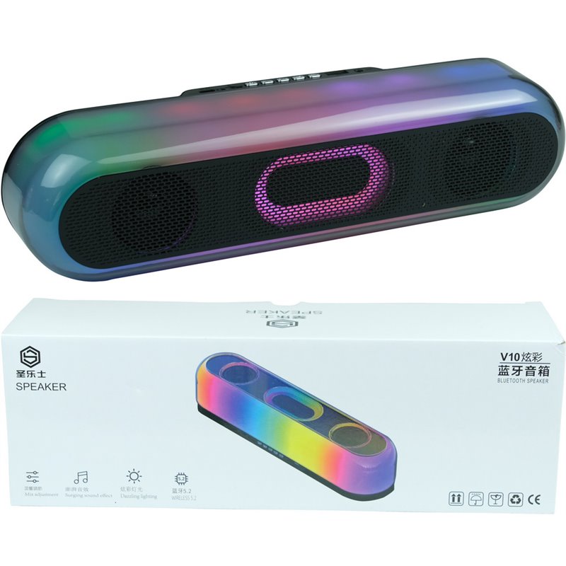 Dazzling RGB Light Bluetooth 5.2 Speaker 37*12cm