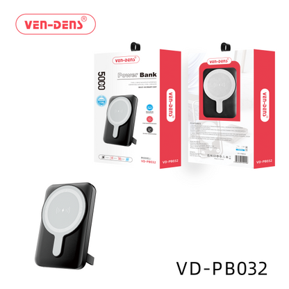 VEN-DENS VD-PB032 Power Bank 5000mAh 15w wireless Powerbank with Stand