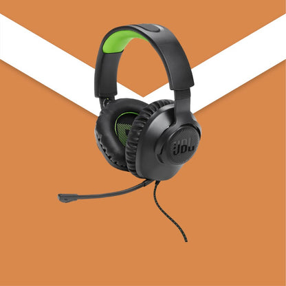 JBL Quantum 100X Driver Over-Ear Wired Gaming Headset- JBLQ100XBLKGRN