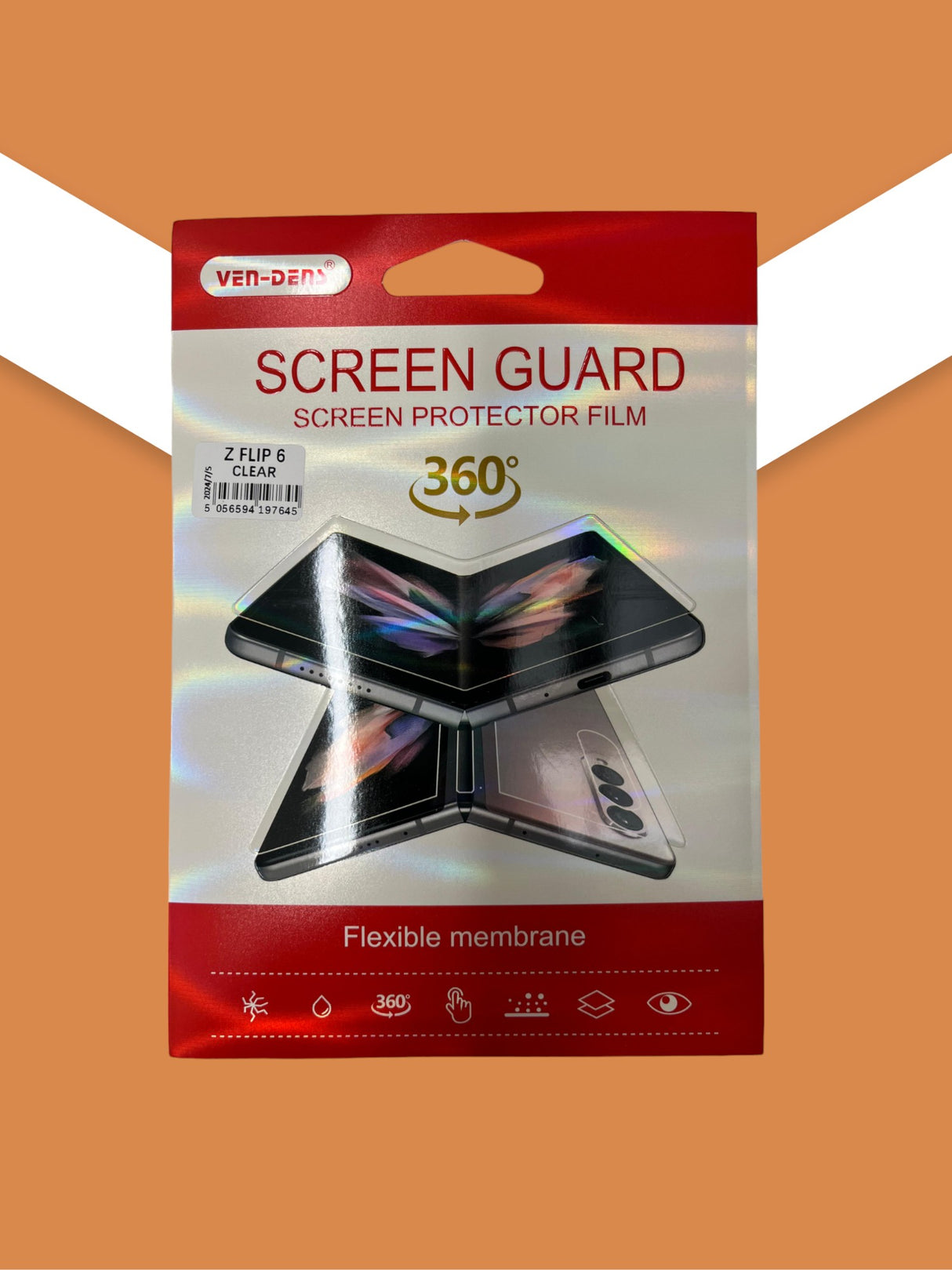 VEN-DENS Samsung Galaxy Z Flip 6 360 TPU Screen Protector